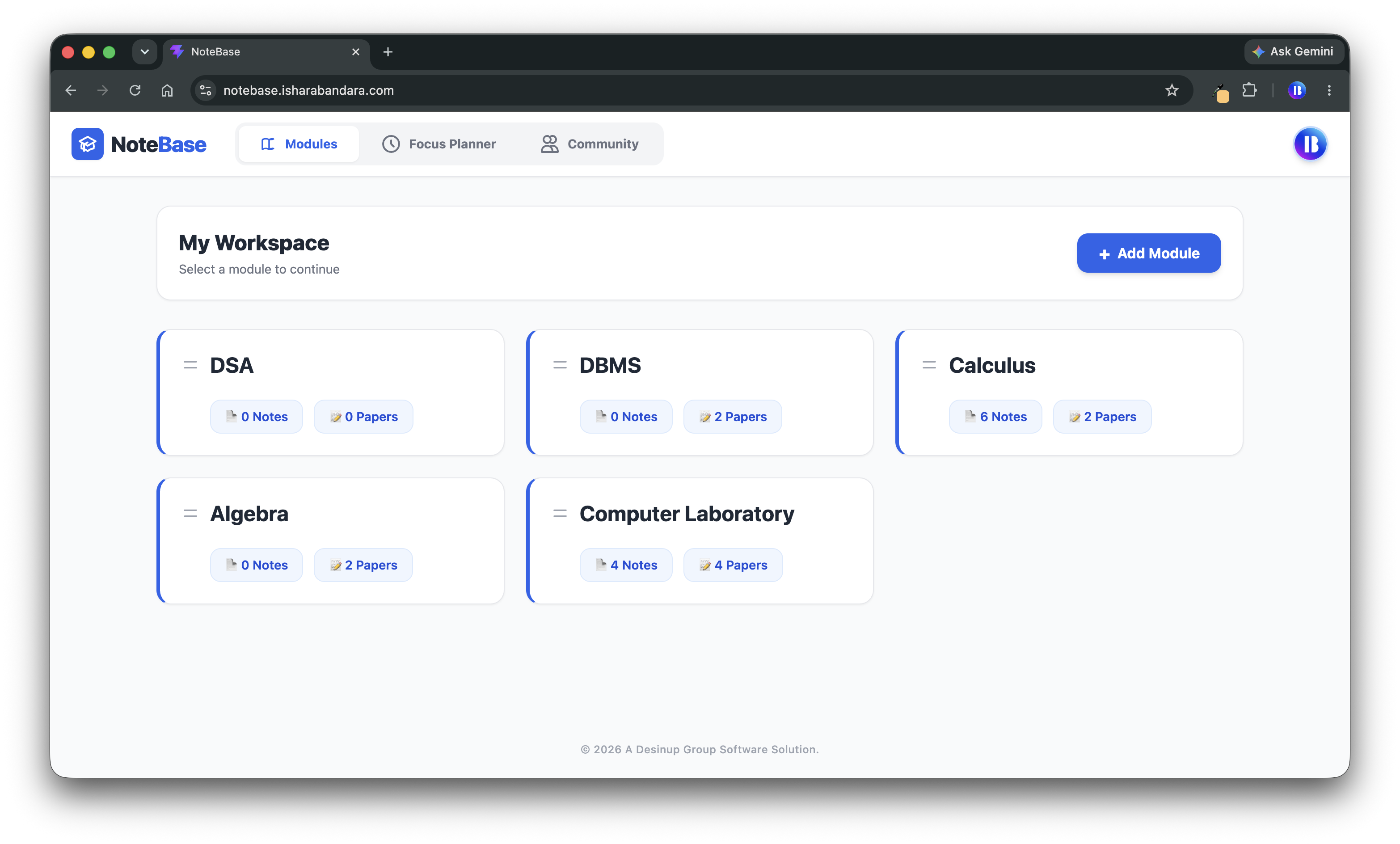 NoteBase - Frontend App Gallery Visual 2