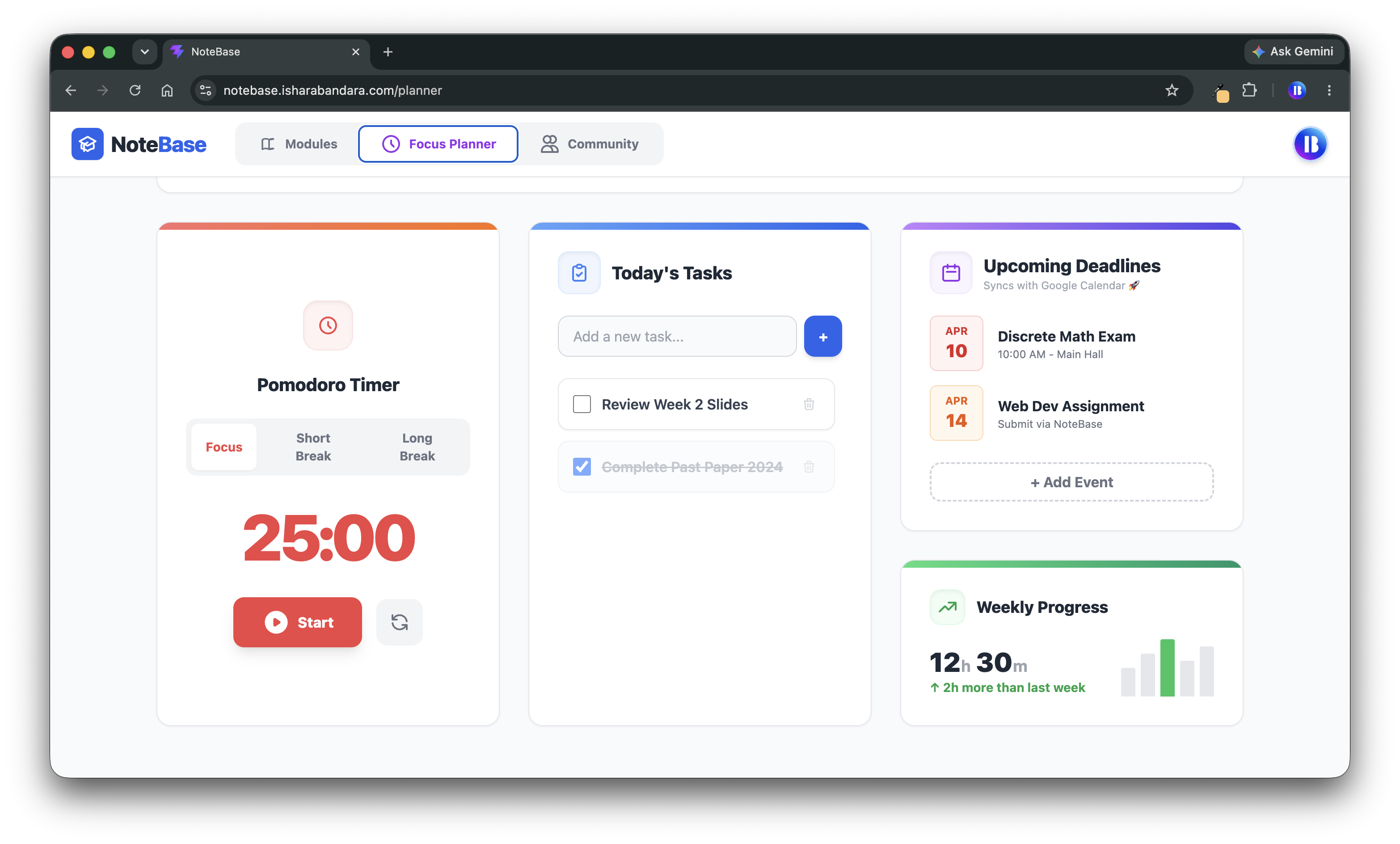 NoteBase - Frontend App Gallery Visual 5