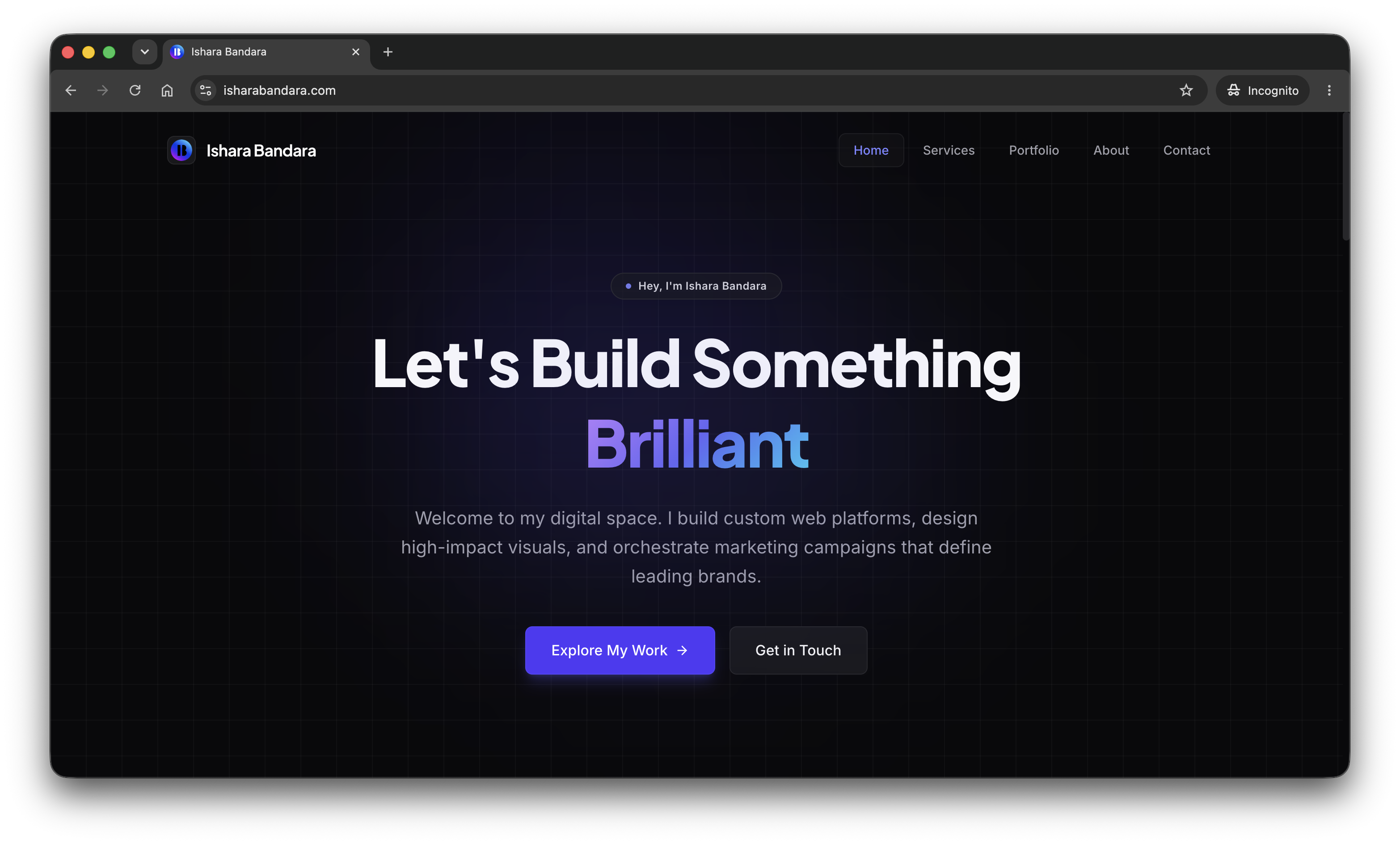 Personal Website Gallery Visual 1